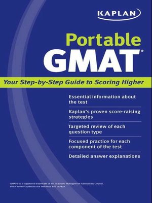 cover image of Kaplan Portable GMAT
